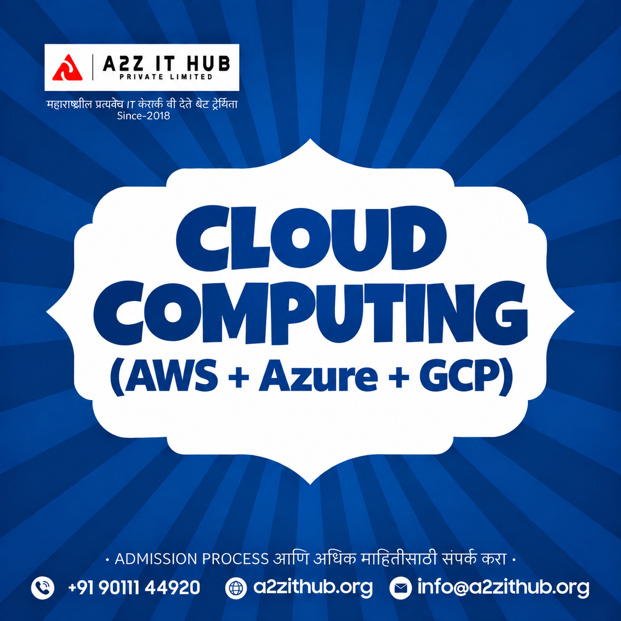 Cloud Computing (AWS + Azure + GCP) Course Ahmednagar